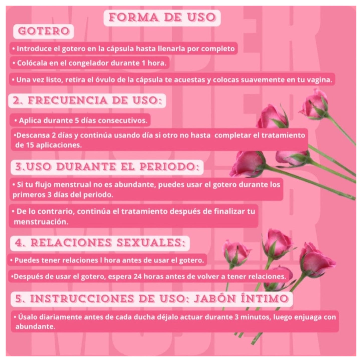 5✔️COMBO FERTILIDAD y limpieza